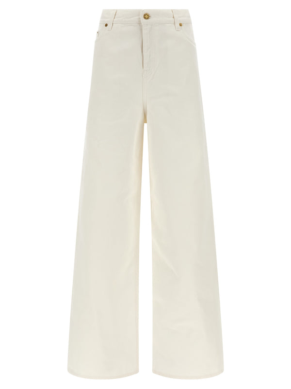 Golden Goose 100% cotton jeans in white
