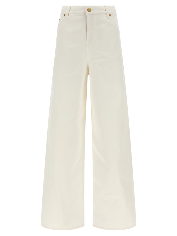 Golden Goose 100% cotton jeans in white