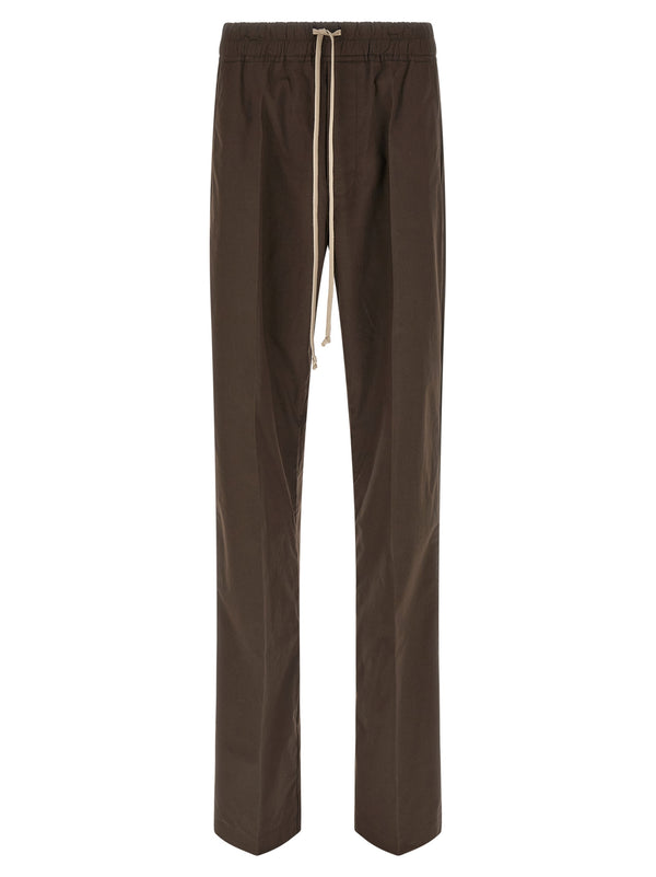 Rick Owens 100% Cotton trousers in brown