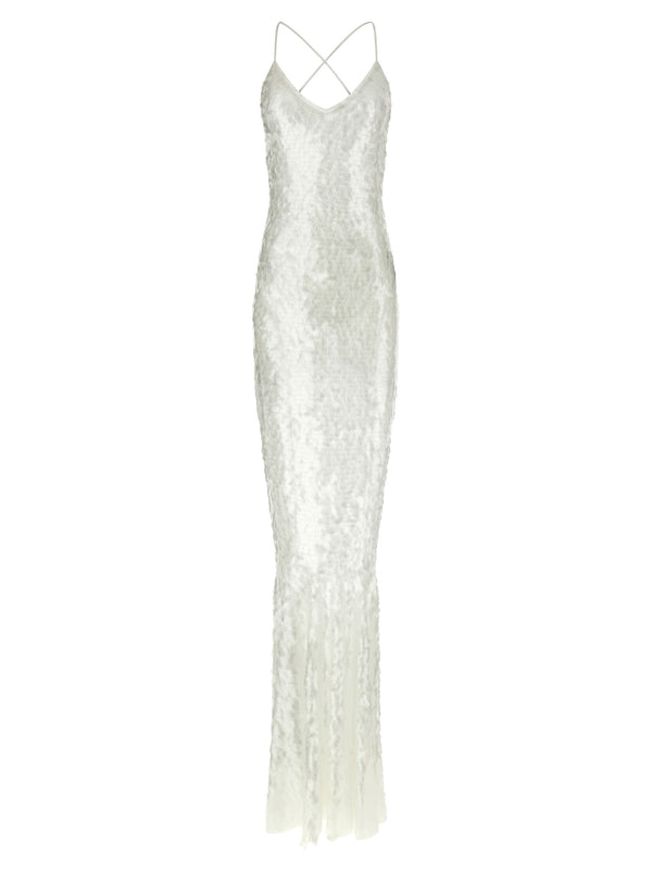 Norma Kamali 88% polyamide dress in white
