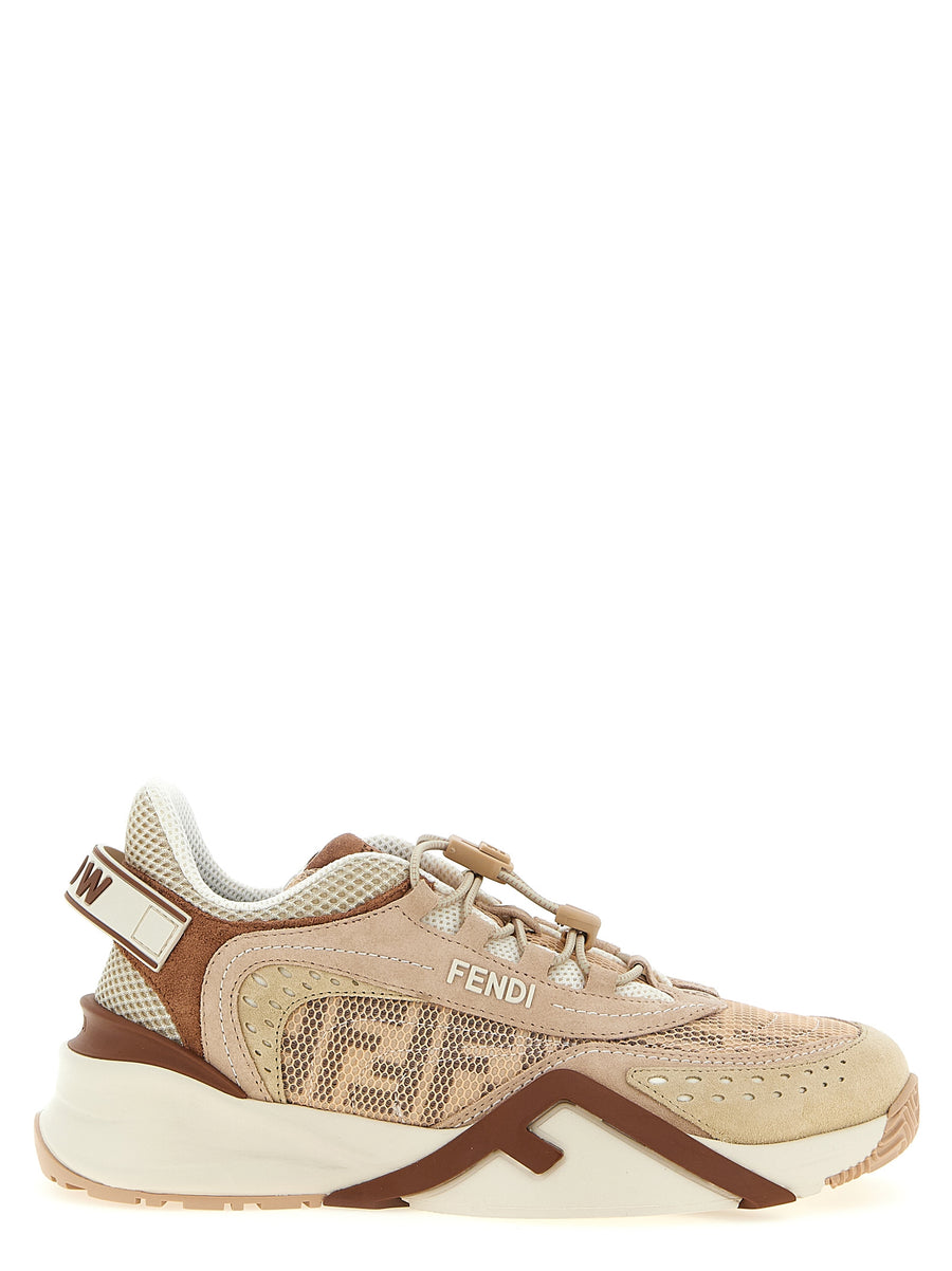 Fendi 46% polyamide sneaker in beige