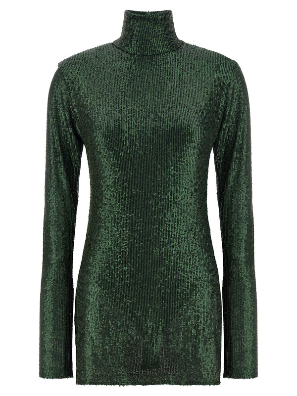 Norma Kamali 95% polyester tunic in green