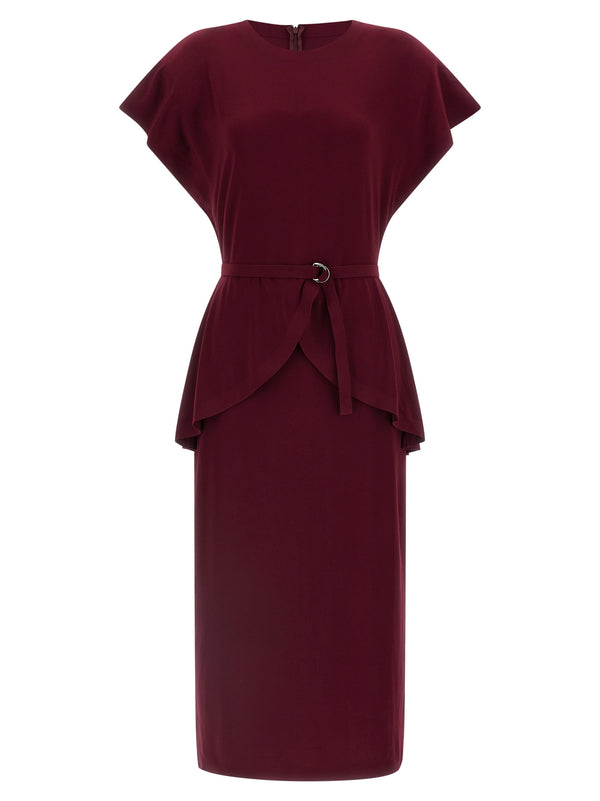 Norma Kamali 95% Polyester tunic in bordeaux