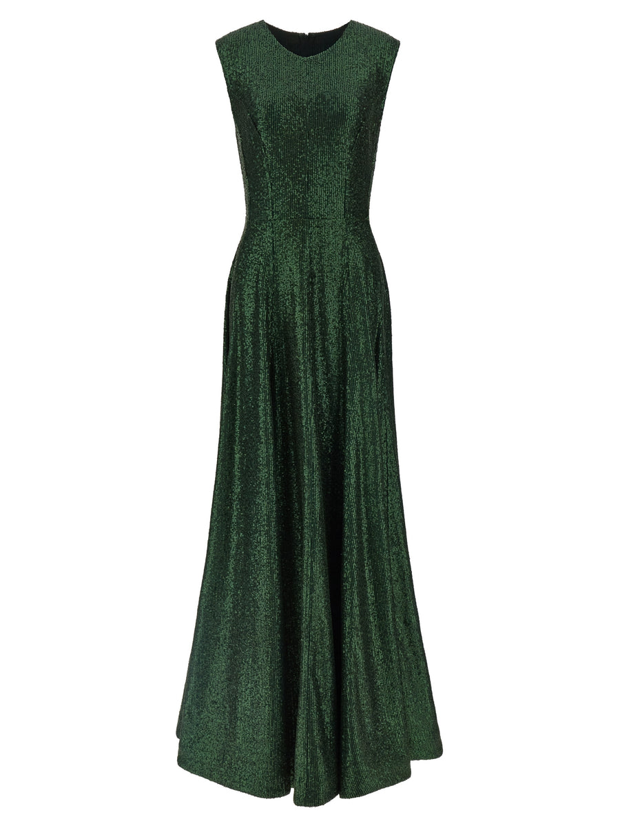 Norma Kamali 95% Polyester dress in green