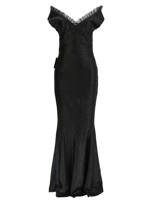 Norma Kamali 95% polyester dress in black