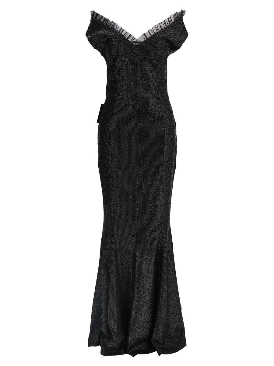 Norma Kamali 95% polyester dress in black