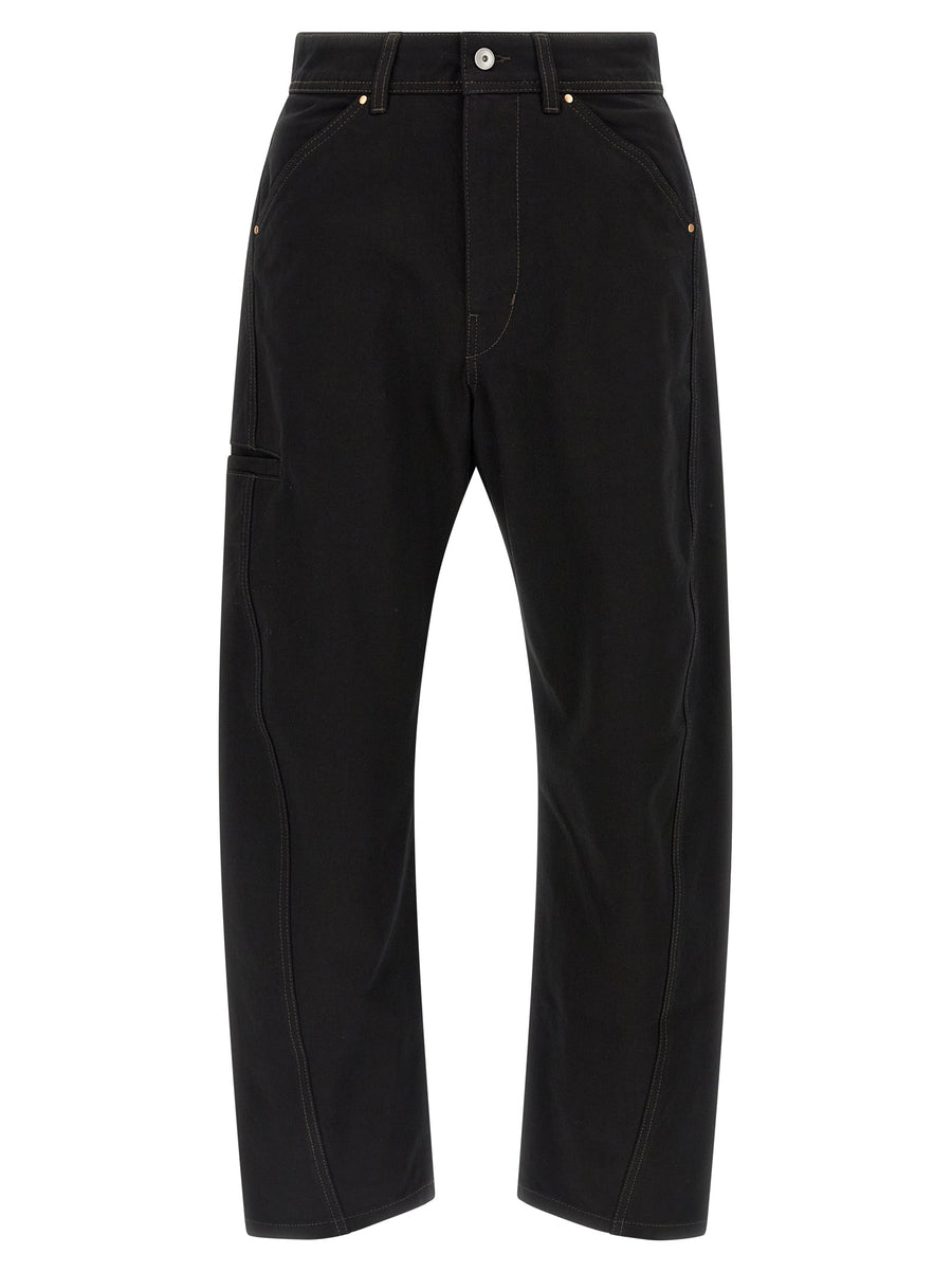 Lemaire 100% Cotton jeans in black