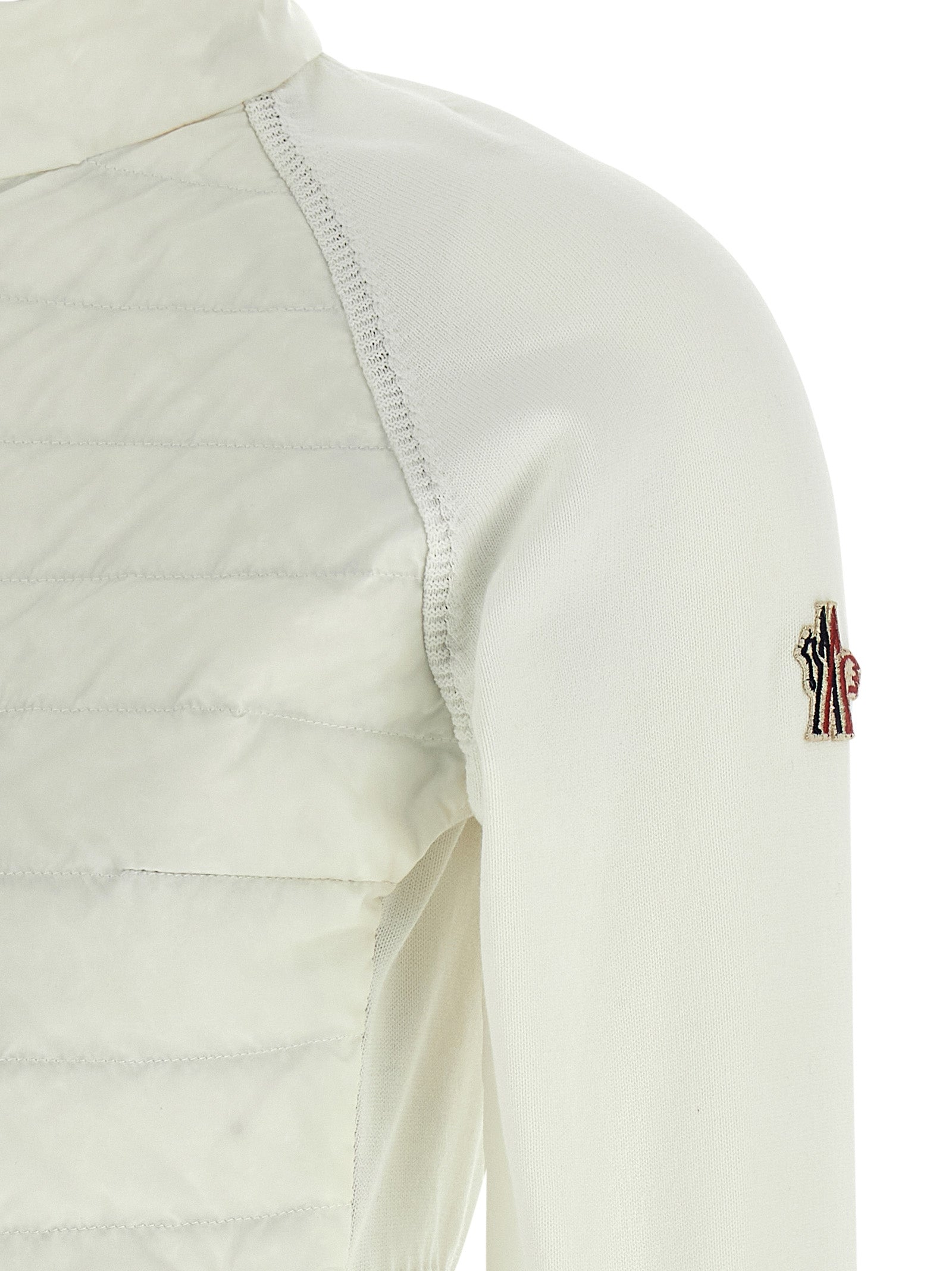 Moncler Grenoble 100% polyamide down jacket in white — view 4