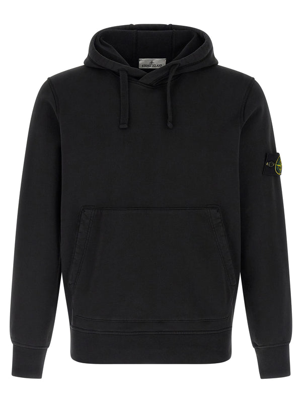 Stone Island 100% Cotton hoodie in black