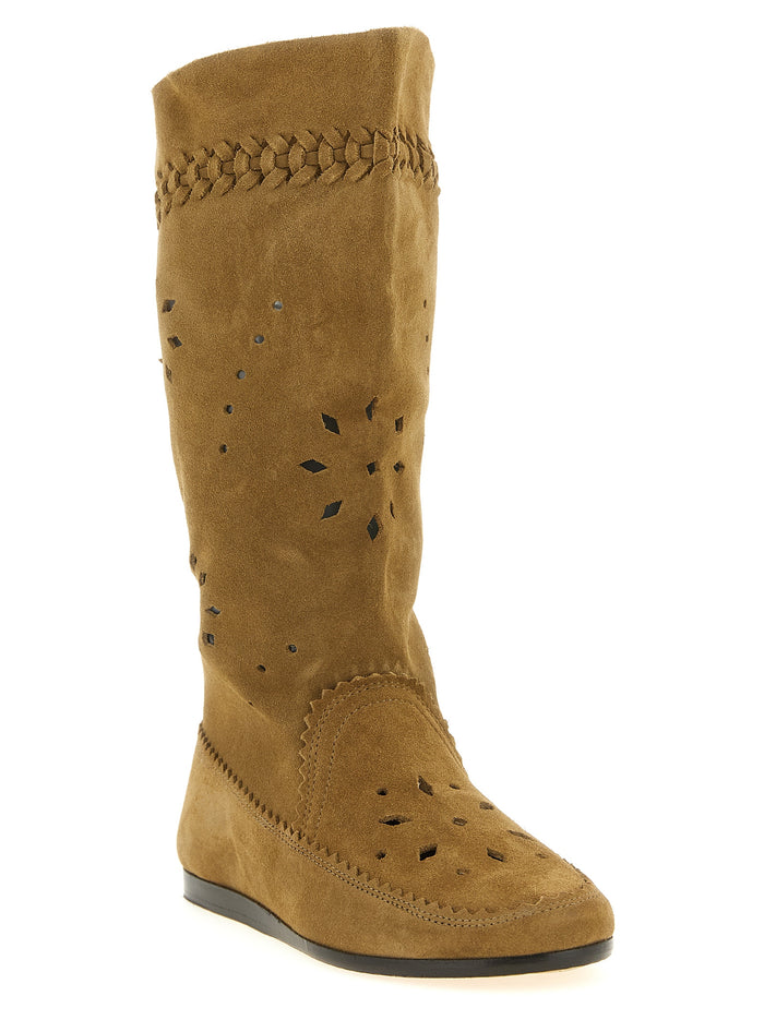 Isabel Marant 100% Calfskin Leather boot in brown — view 2