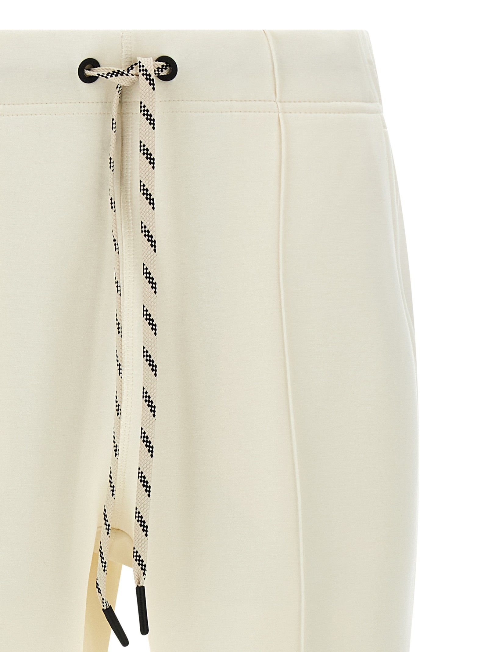 Moncler Grenoble 76% polyester joggers in white — view 3