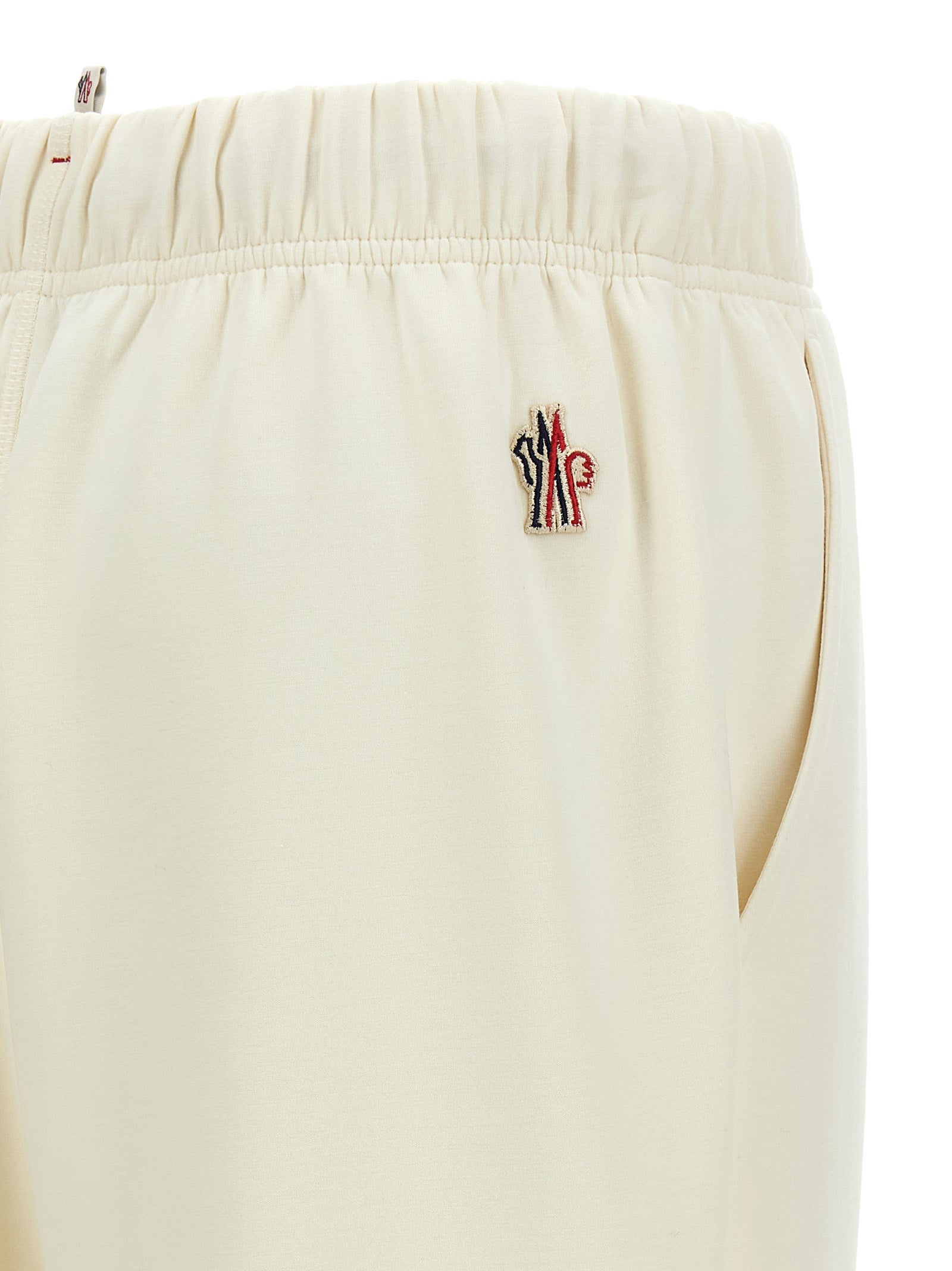 Moncler Grenoble 76% polyester joggers in white — view 4