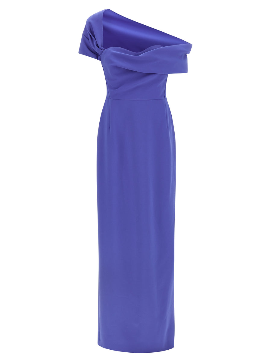 Carolina Herrera 92% polyester dress in blue