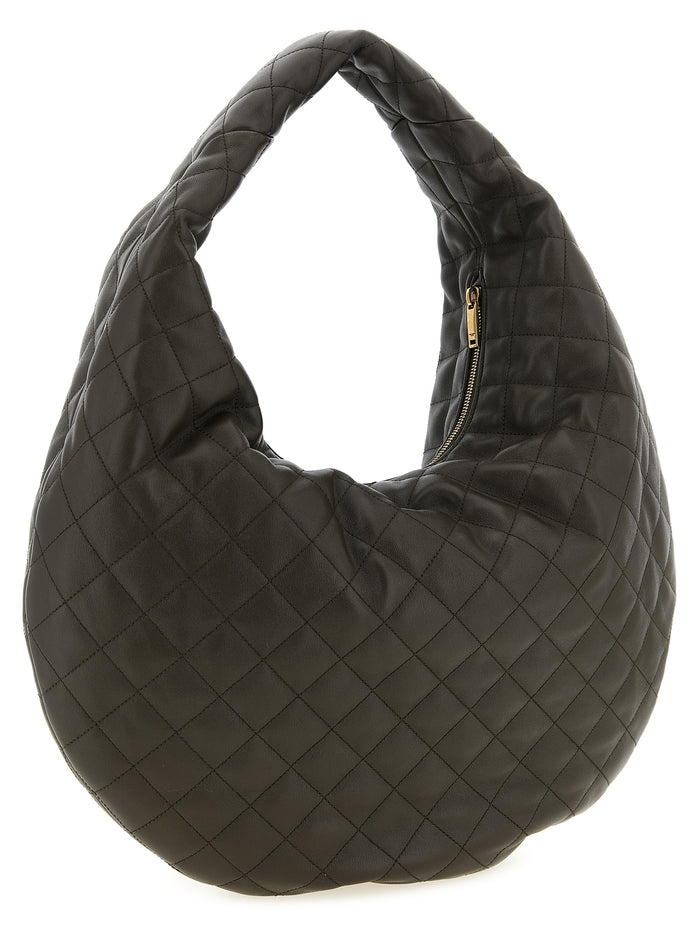 Saint Laurent 100% lamb leather shoulder bag in black — view 2