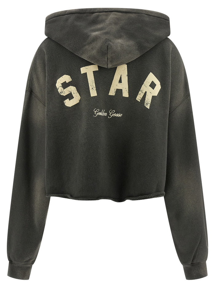 Golden Goose 100% cotton hoodie in gray — view 2