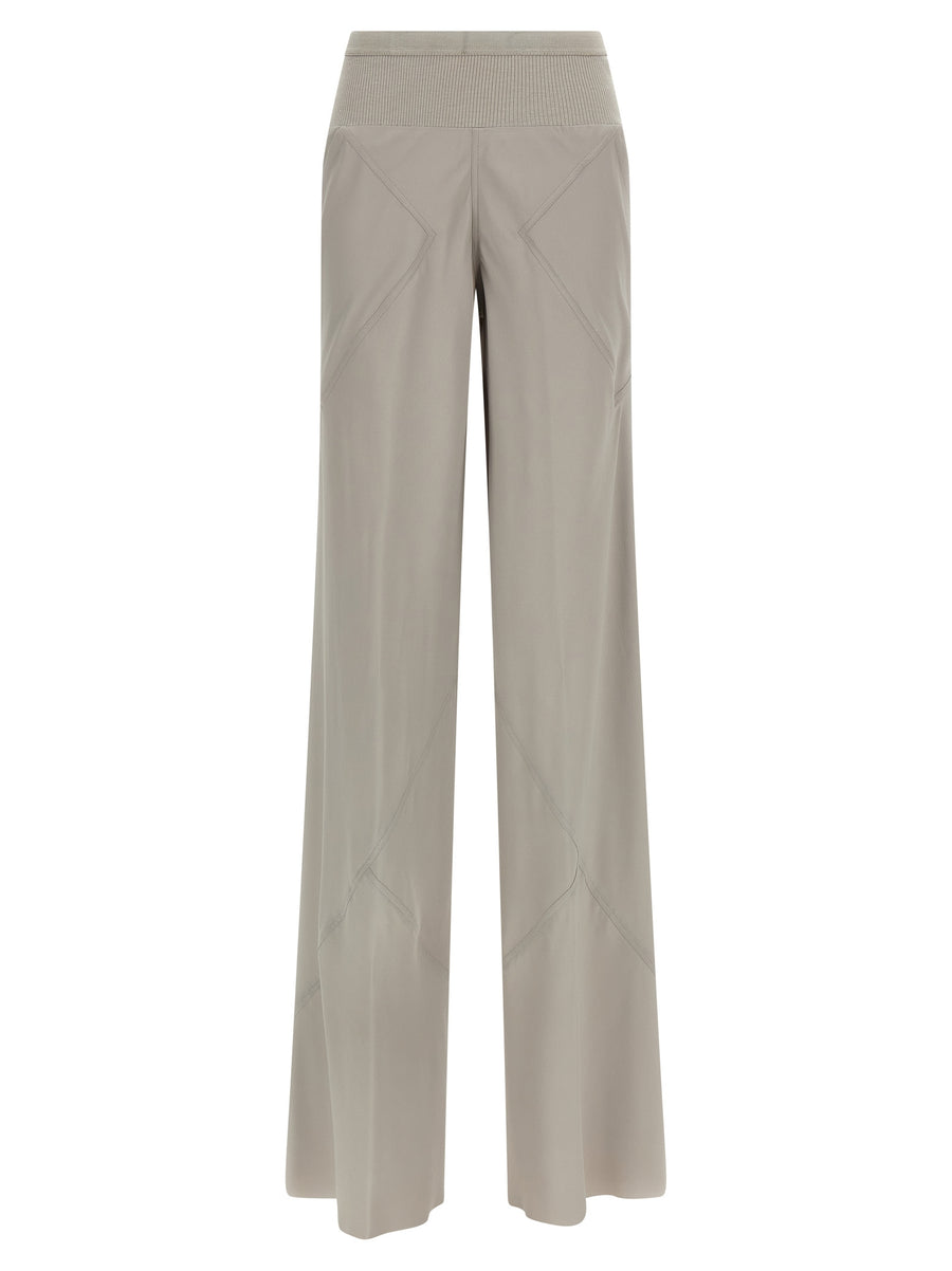 Rick Owens 64% acetate trousers in gray