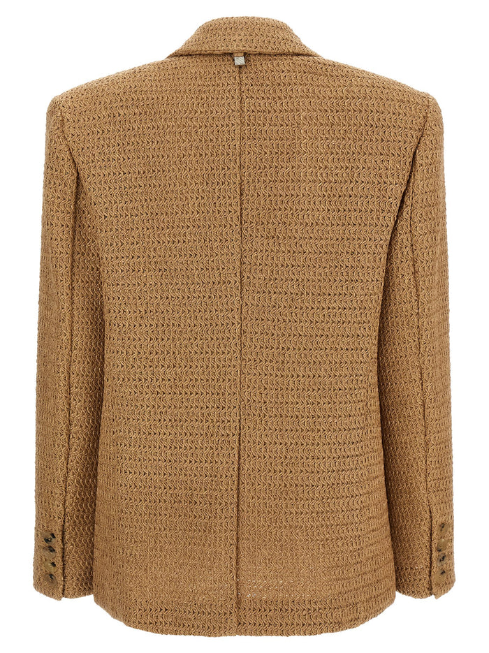 Giuseppe Di Morabito 55% polyamide blazer in beige — view 2