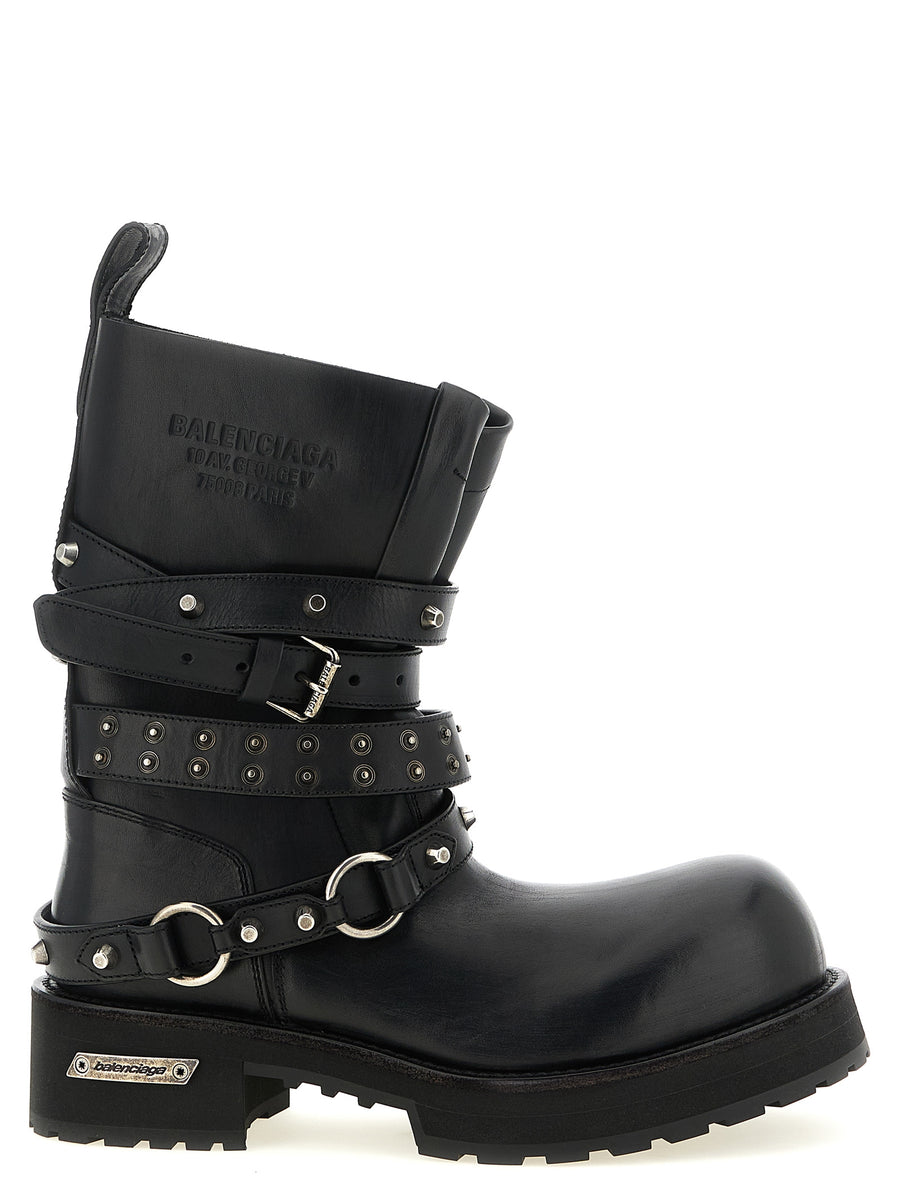 Balenciaga 100% Calfskin Leather boot in black