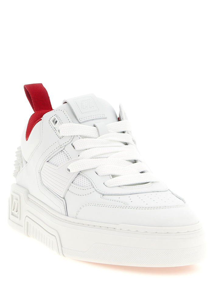 Christian Louboutin 98% calf leather sneaker in white — view 2