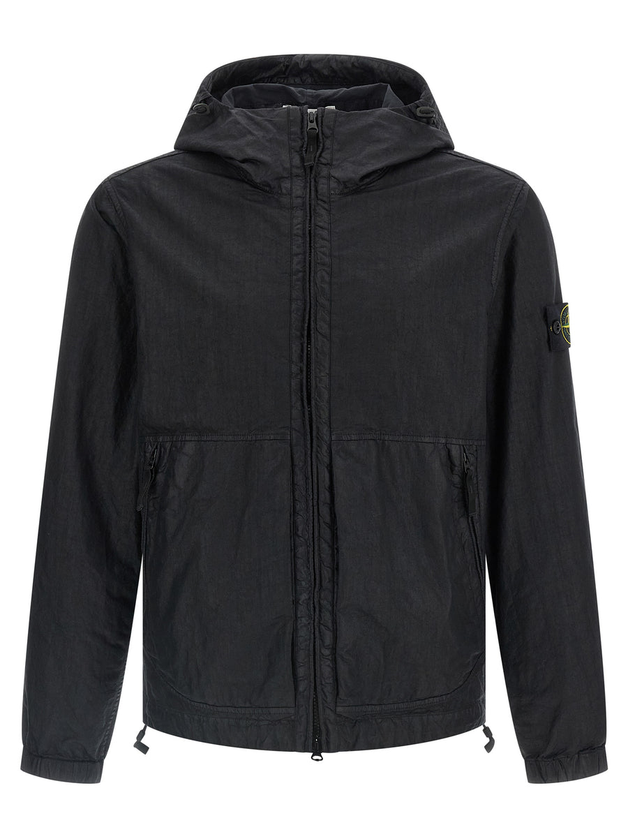 Stone Island 100% Polyamide fibers jacket in black