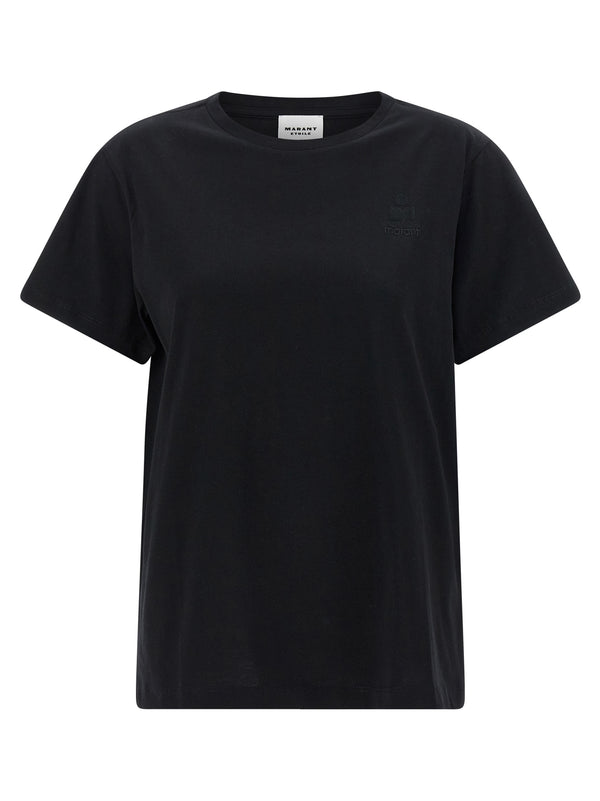 Marant Etoile 100% cotton t-shirt in black