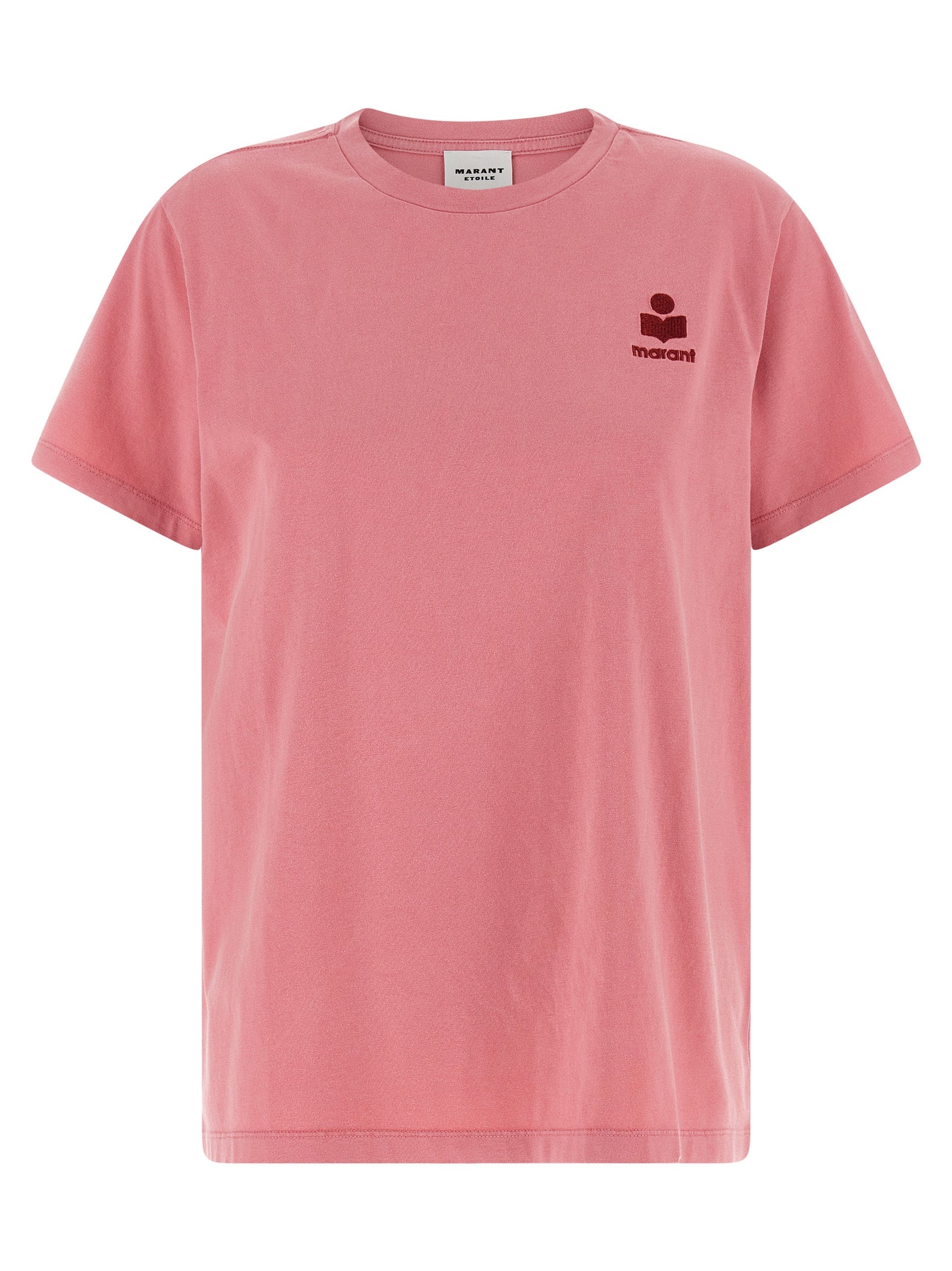 Marant Etoile 100% cotton t-shirt in pink