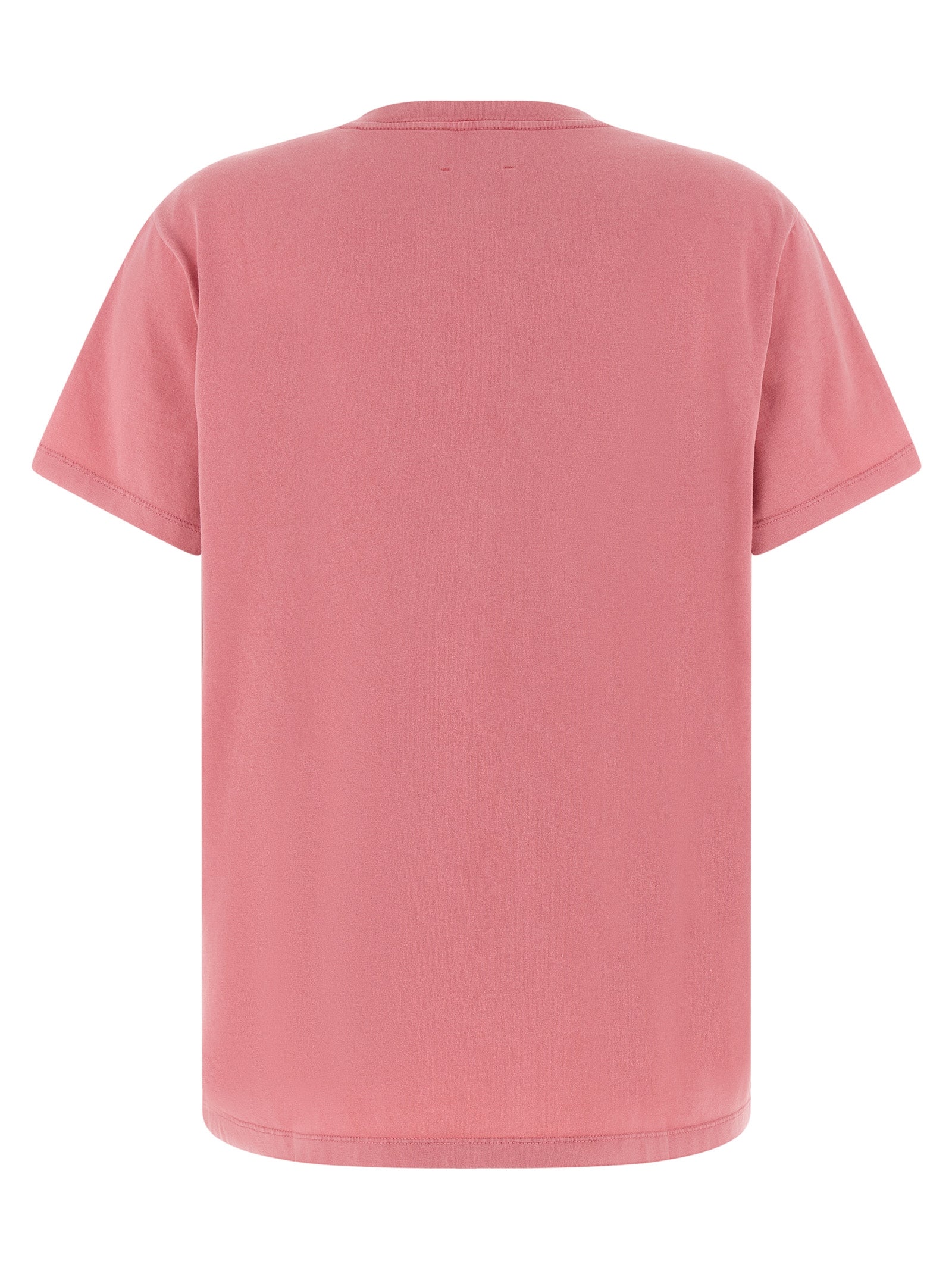 Marant Etoile 100% cotton t-shirt in pink — view 2