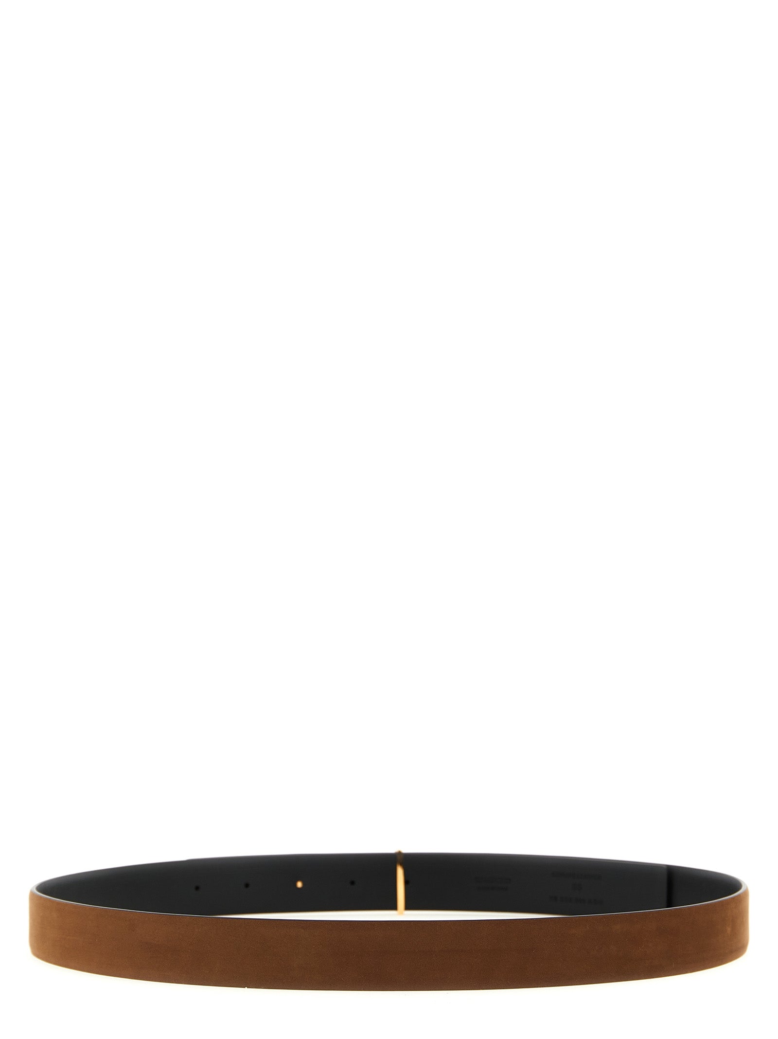 Tom Ford 100% calfskin leather belt in brown — view 3