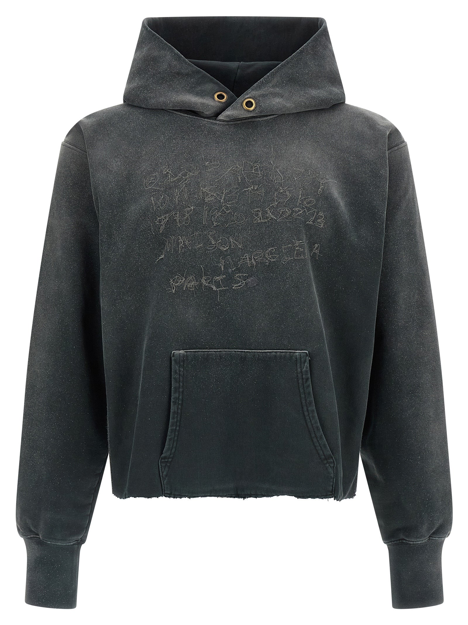 Maison Margiela 100% cotton hoodie in gray