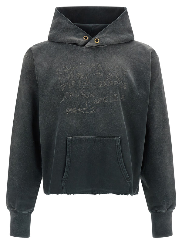 Maison Margiela 100% cotton hoodie in gray