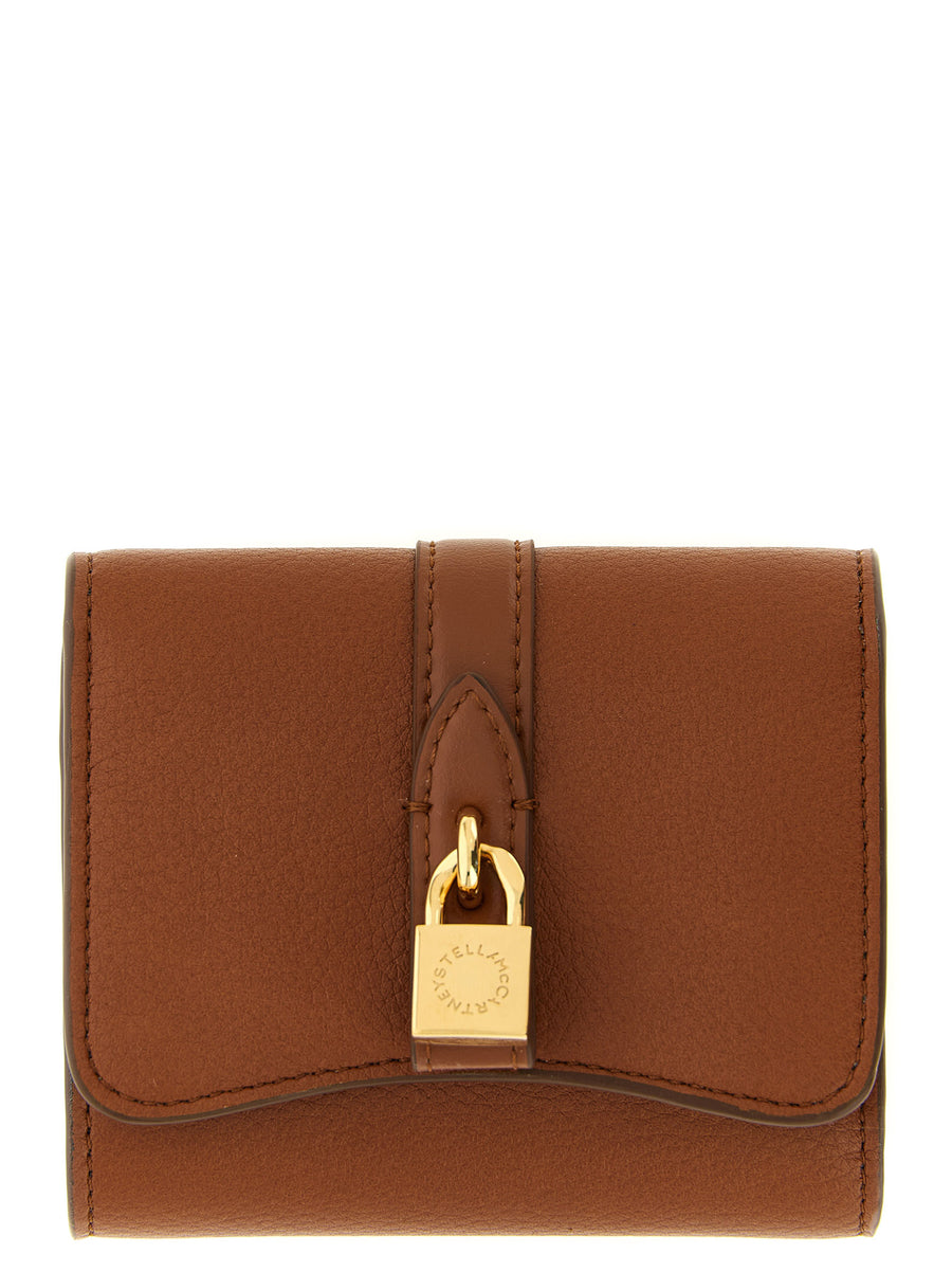Stella McCartney 100% Polyamide wallet in brown