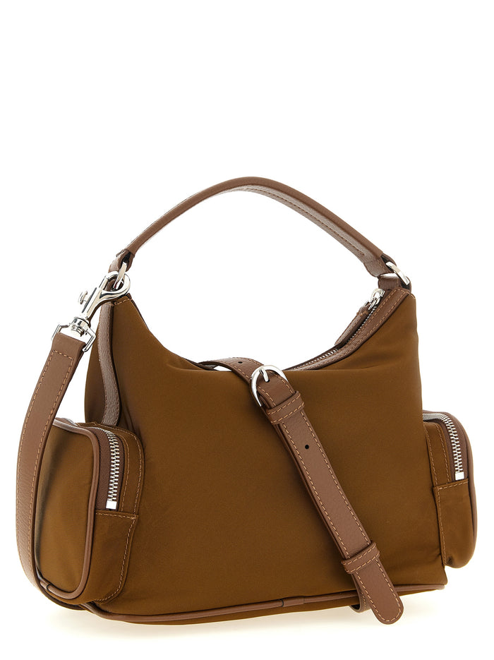Brown Polyamide Crossbody Bag