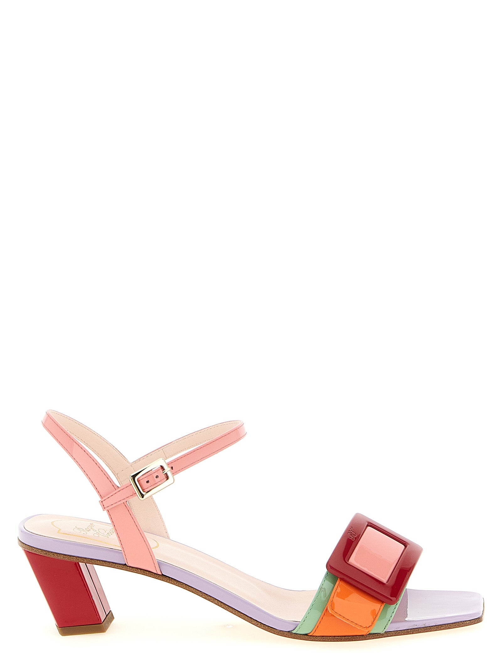 Roger Vivier 100% Calfskin Leather (Bos Taurus) sandal in multicolor