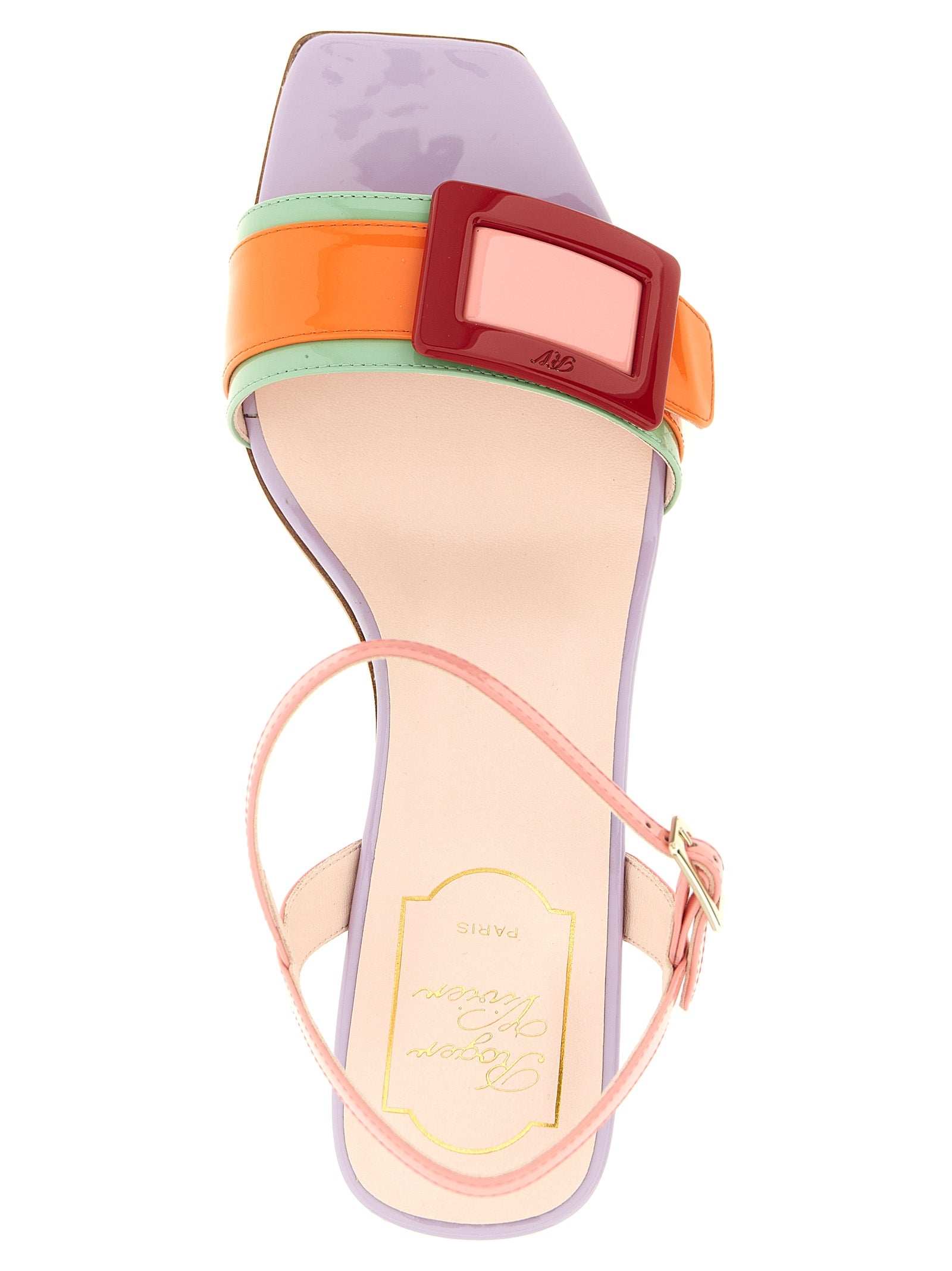 Roger Vivier 100% Calfskin Leather (Bos Taurus) sandal in multicolor — view 4