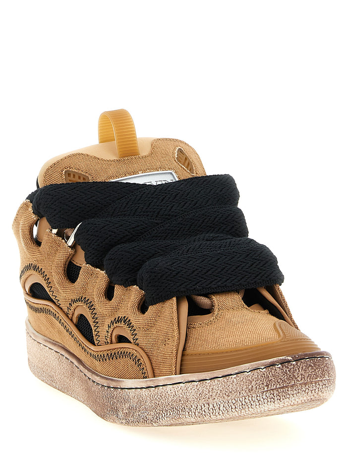 Lanvin 76% Cotton sneaker in brown — view 2