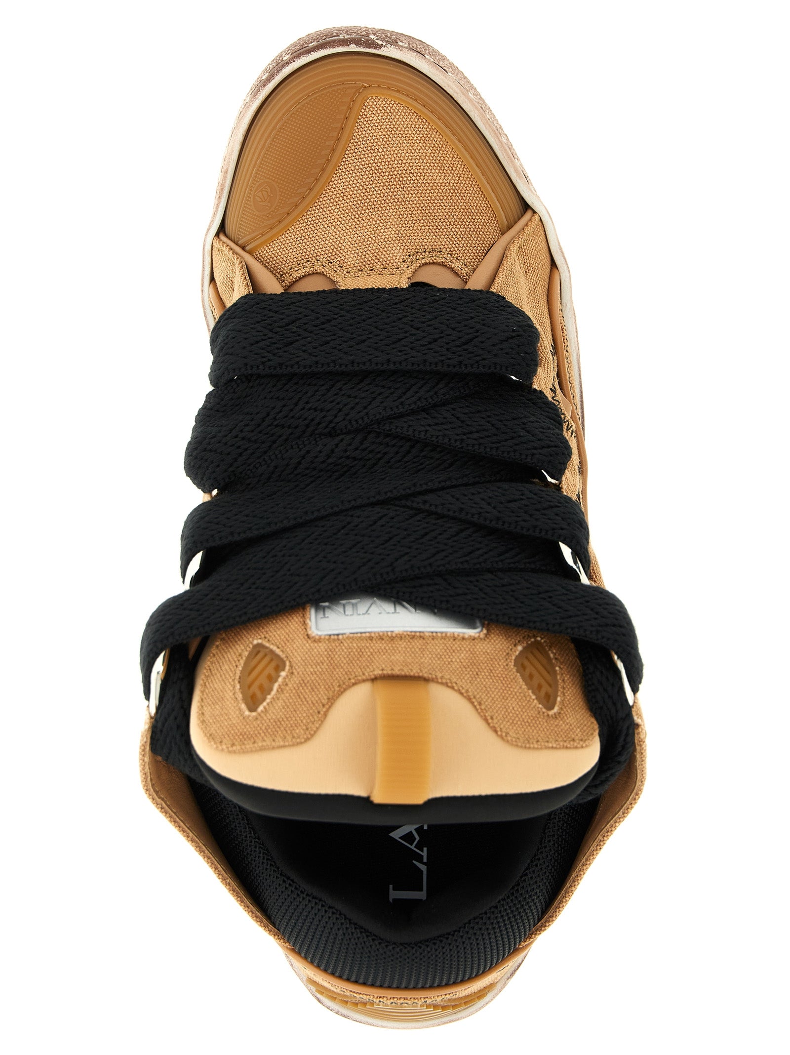 Lanvin 76% Cotton sneaker in brown — view 4