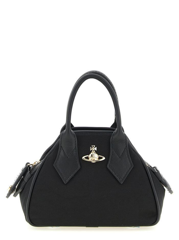 Black Viscose Handbag Bag
