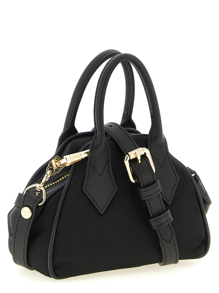 Black Viscose Handbag Bag