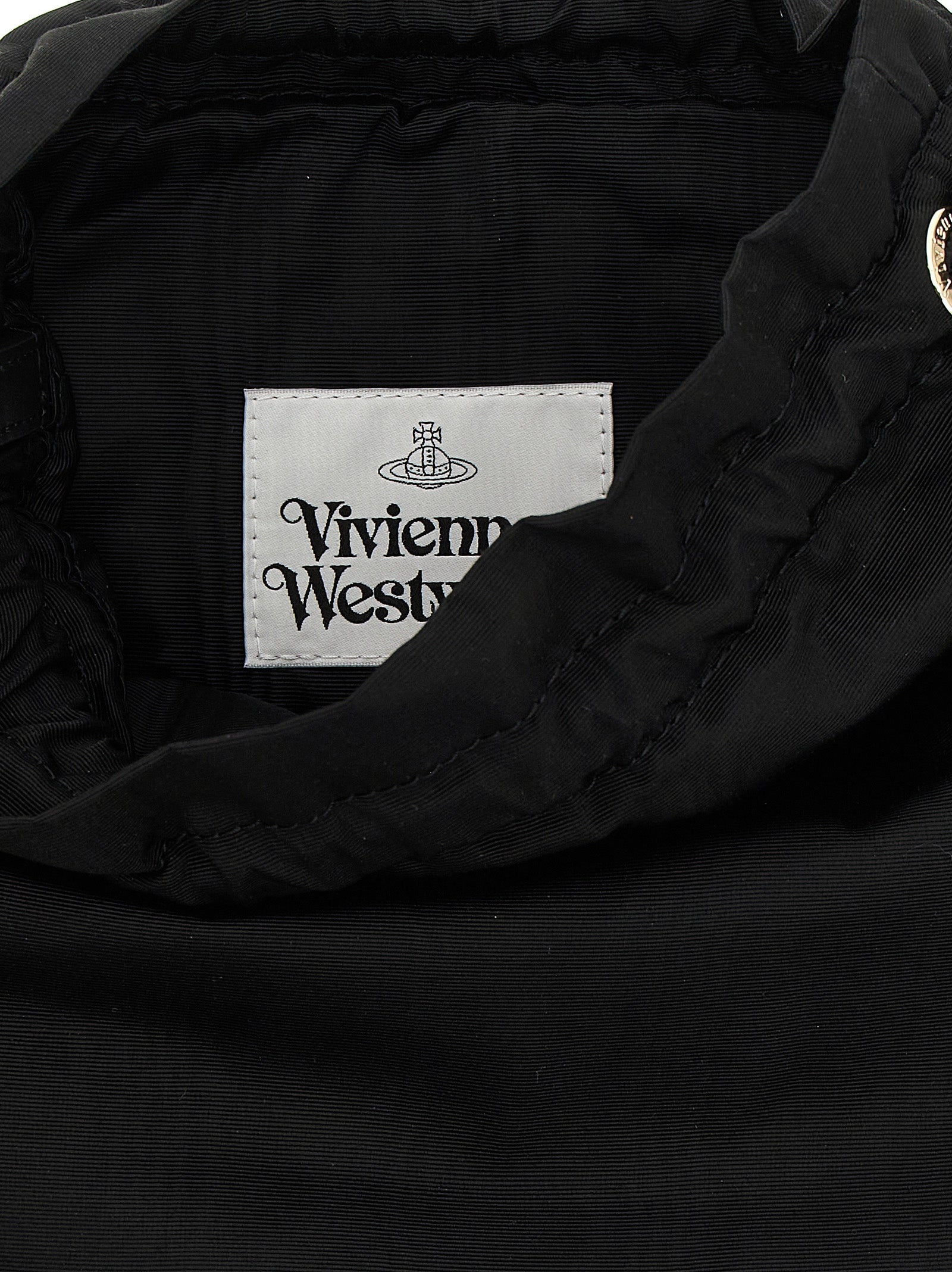 Black Viscose Handbag Bag