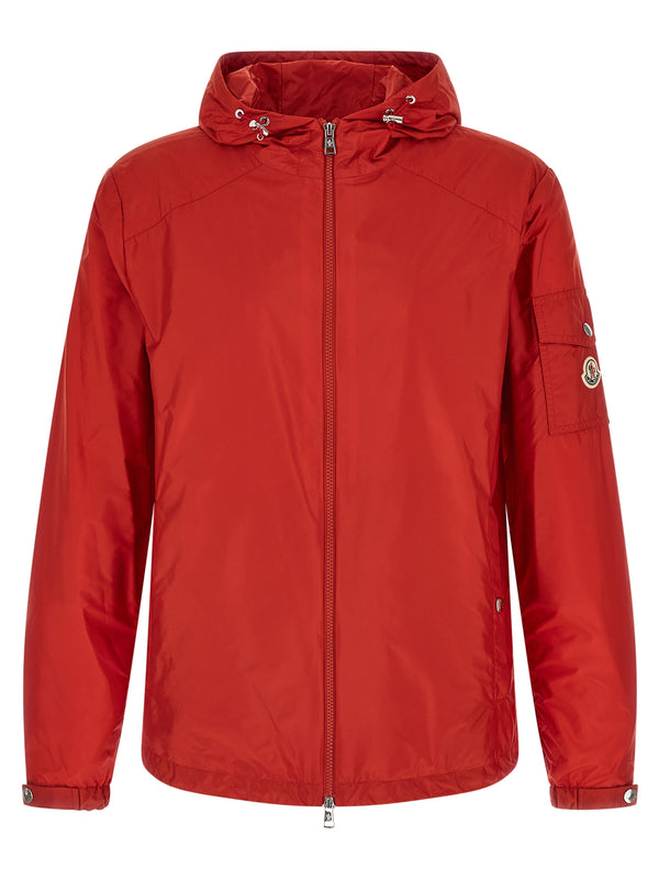 Moncler 100% Polyamide down jacket in red