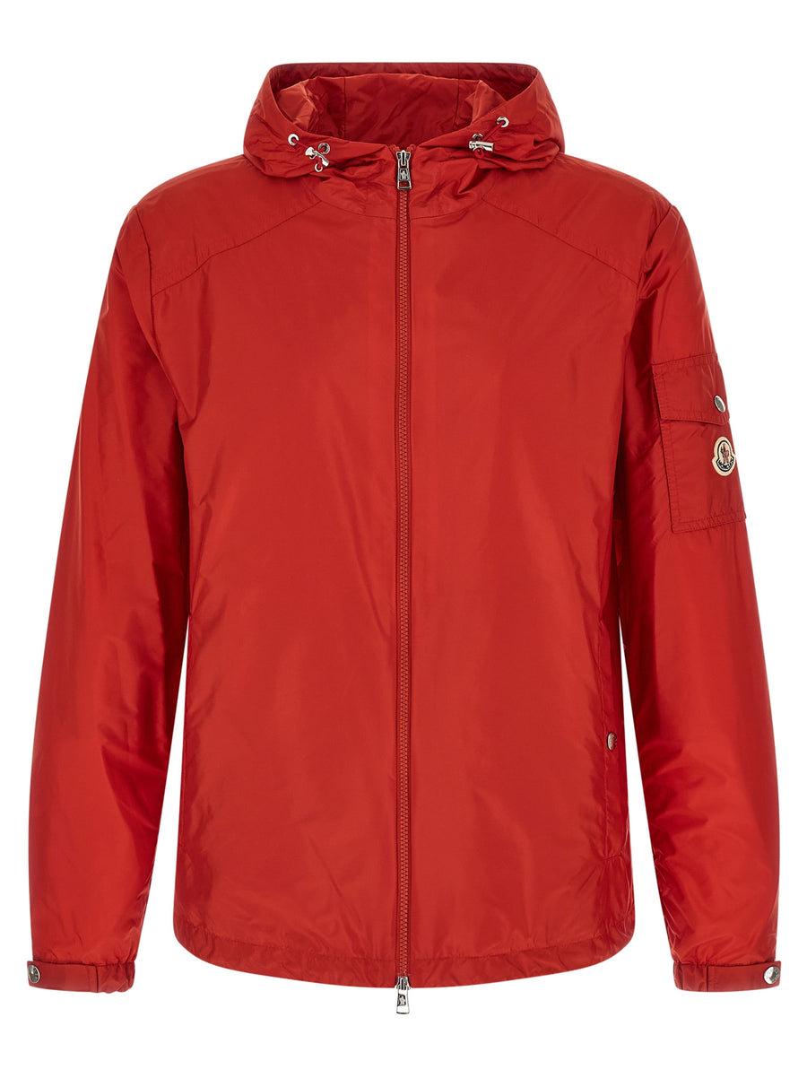Moncler 100% Polyamide down jacket in red