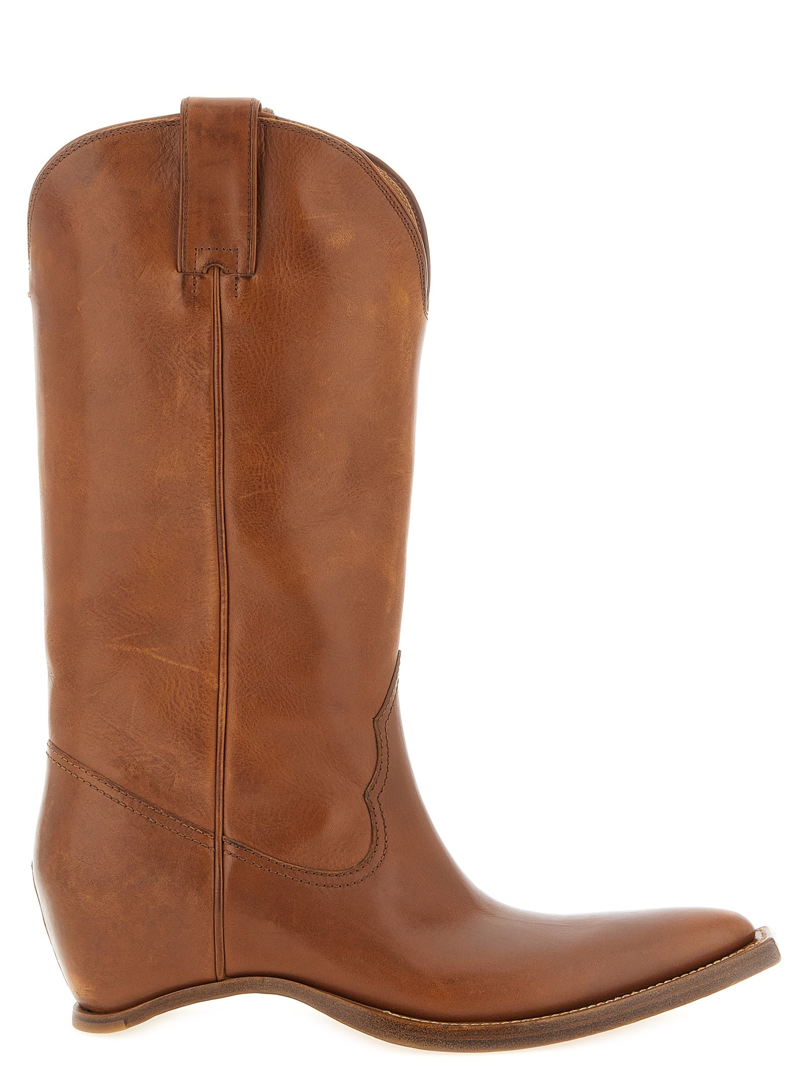 Maison Margiela 100% bovine leather (Bos Taurus) boot in brown
