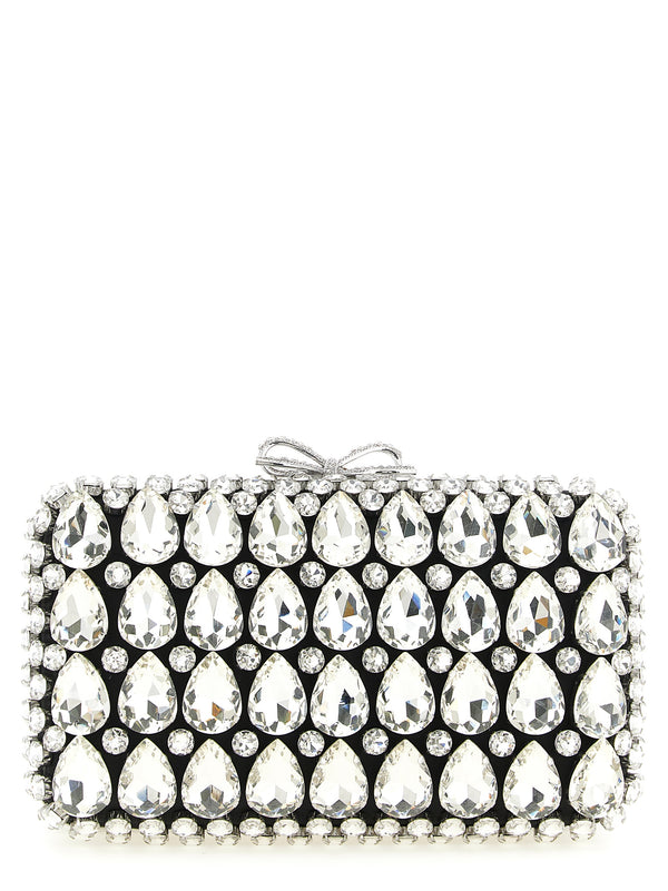 Self-Portrait 100% Polyester clutch in black