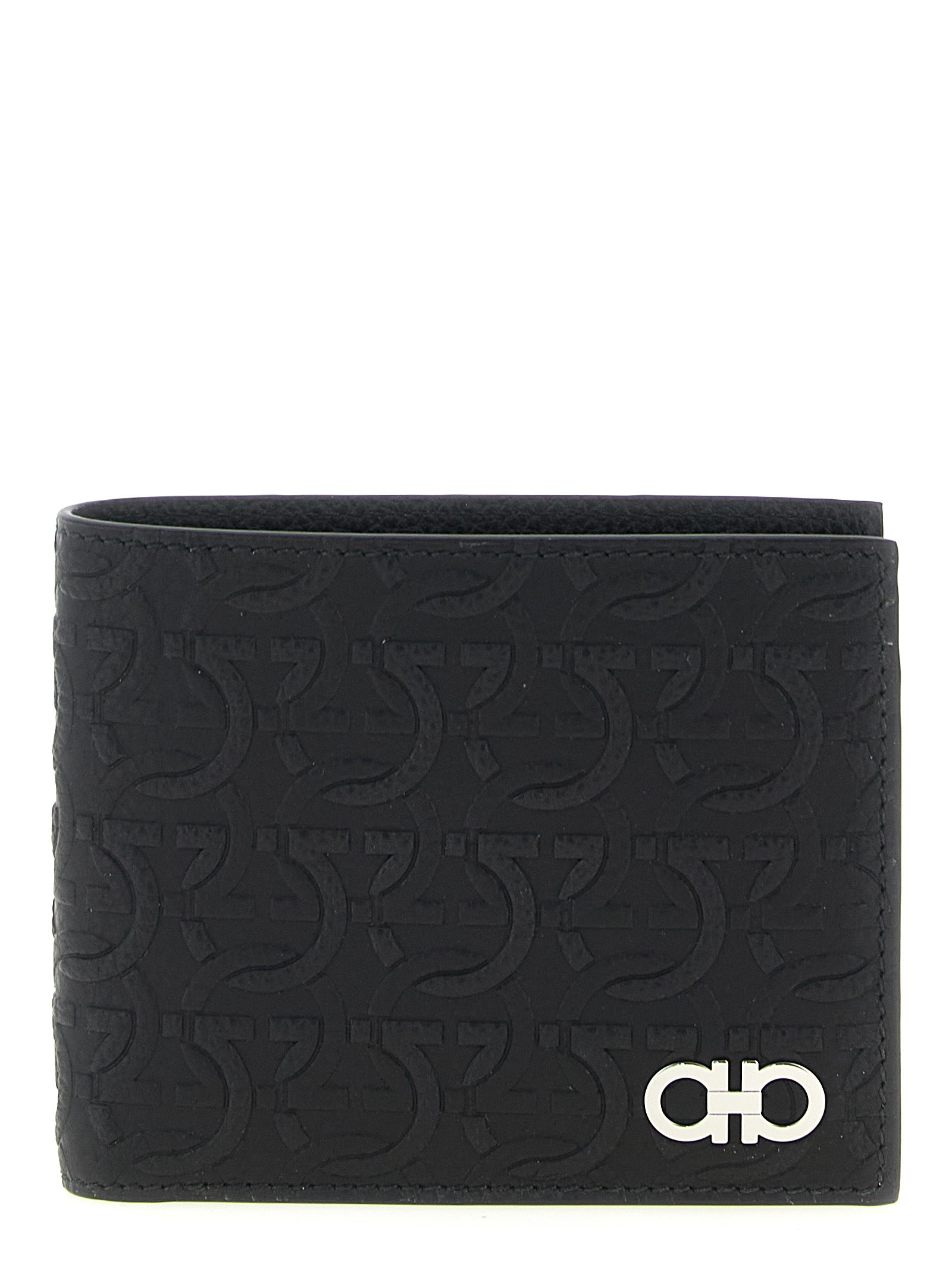 Ferragamo 100% Calfskin Leather wallet in black