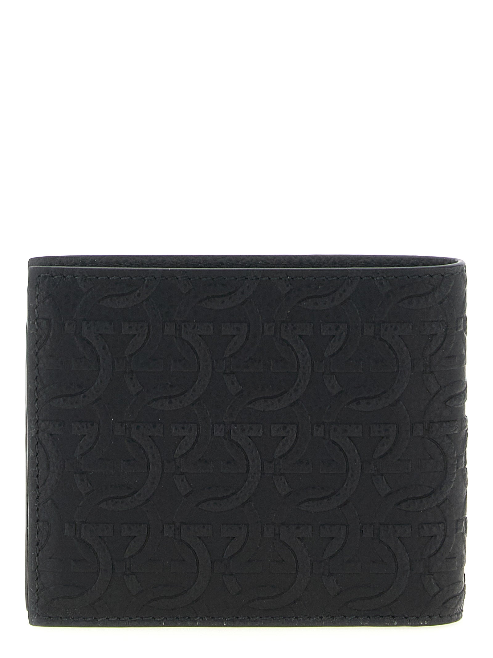 Ferragamo 100% Calfskin Leather wallet in black — view 2
