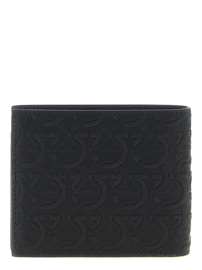 Ferragamo 100% Calfskin Leather wallet in black — view 2