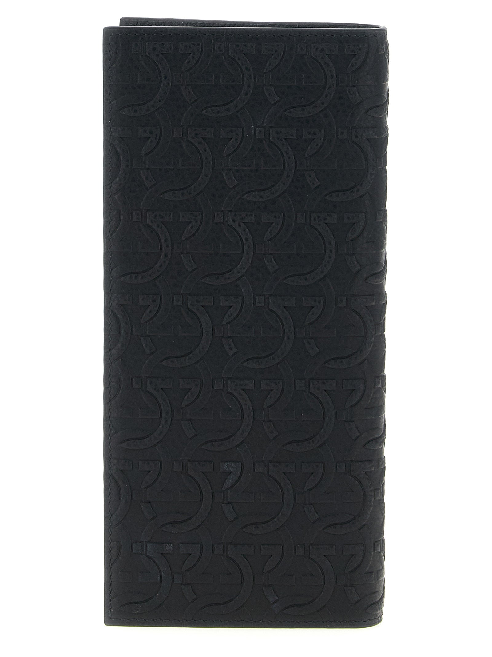 Ferragamo 100% Calfskin Leather wallet in black — view 2