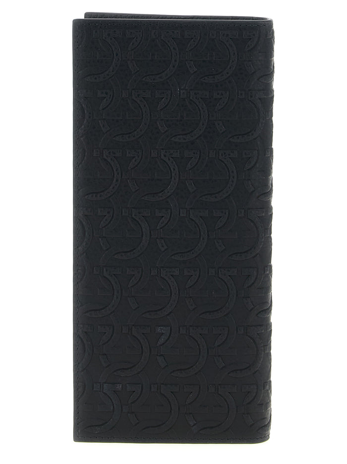 Ferragamo 100% Calfskin Leather wallet in black — view 2