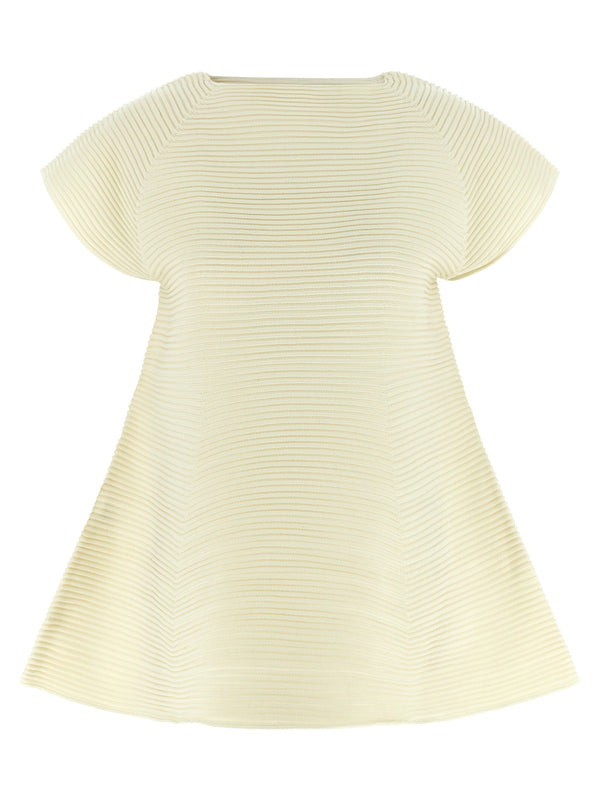 Issey Miyake 48% polyester dress in yellow