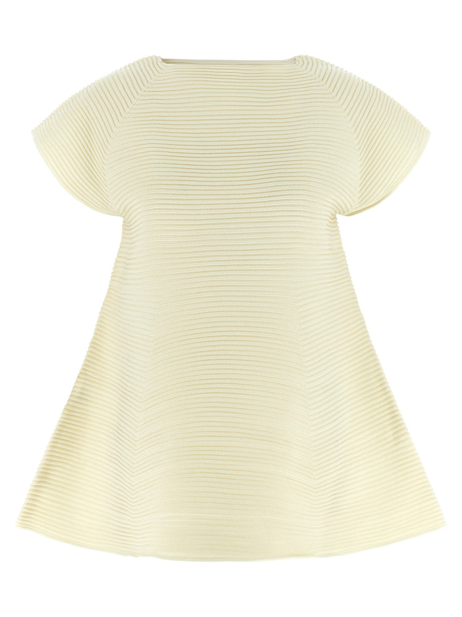 Issey Miyake 48% polyester dress in yellow